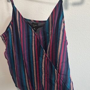 free press Navy, Pink & Teal Striped Wrap Top